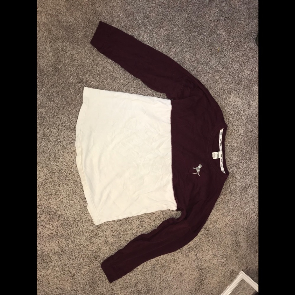 A Victoria secret pink sweatshirt